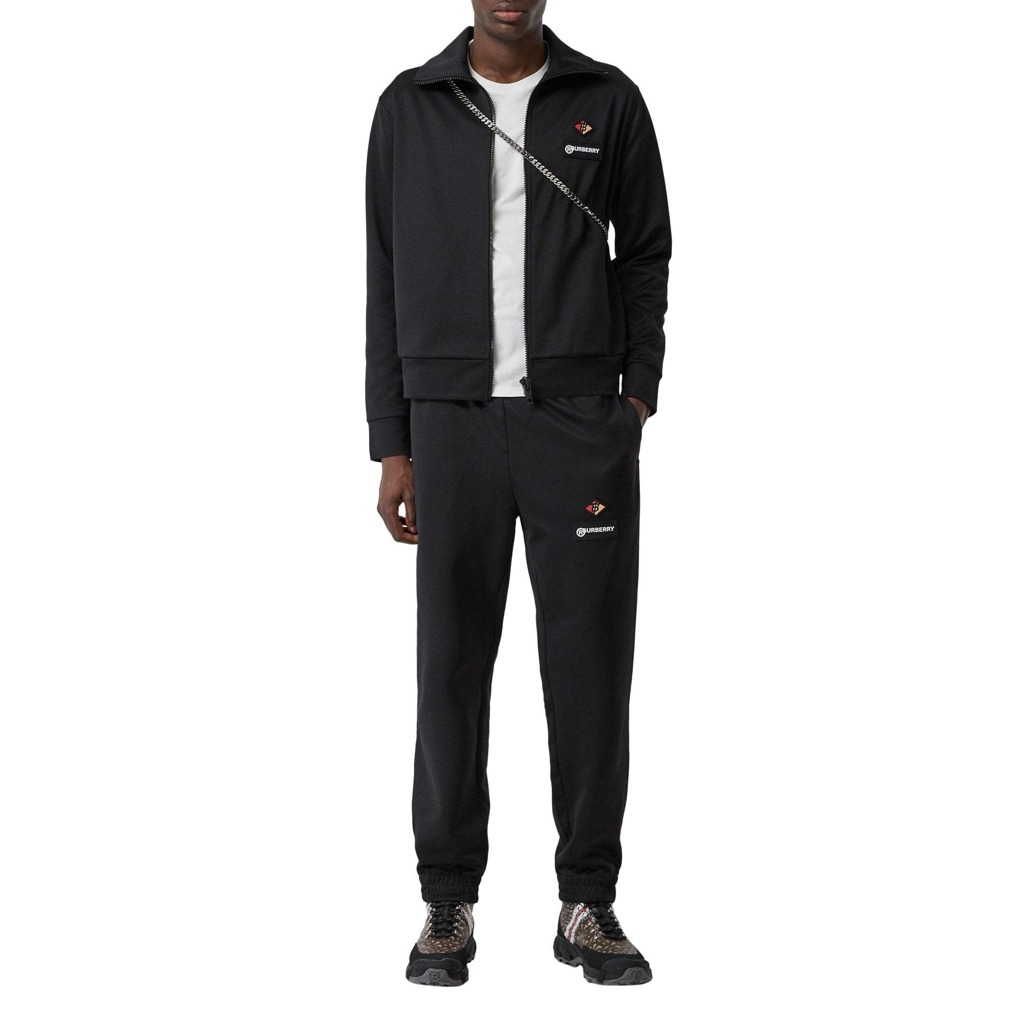 Pantalon de survêtement en jersey avec logos - Black