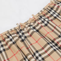 Robe en coton avec Vintage check - White
