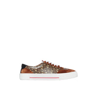Sneakers à rayures Monogram avec cuir velours - Bridle Brown