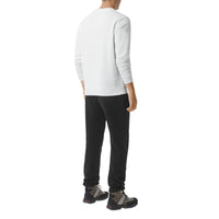 Sweat-shirt en coton à imprimé ruban adhésif - White