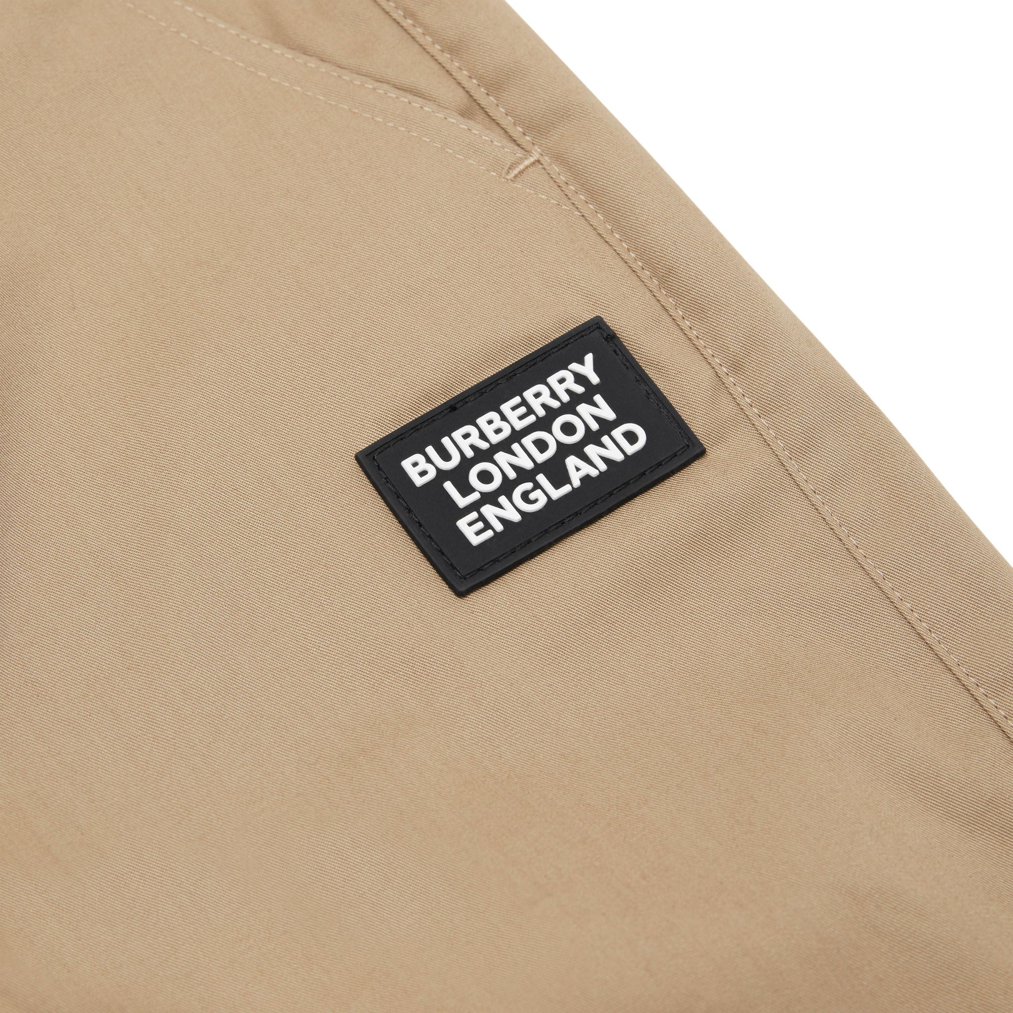 Pantalon de survêtement en sergé de coton avec logo appliqué - Honey