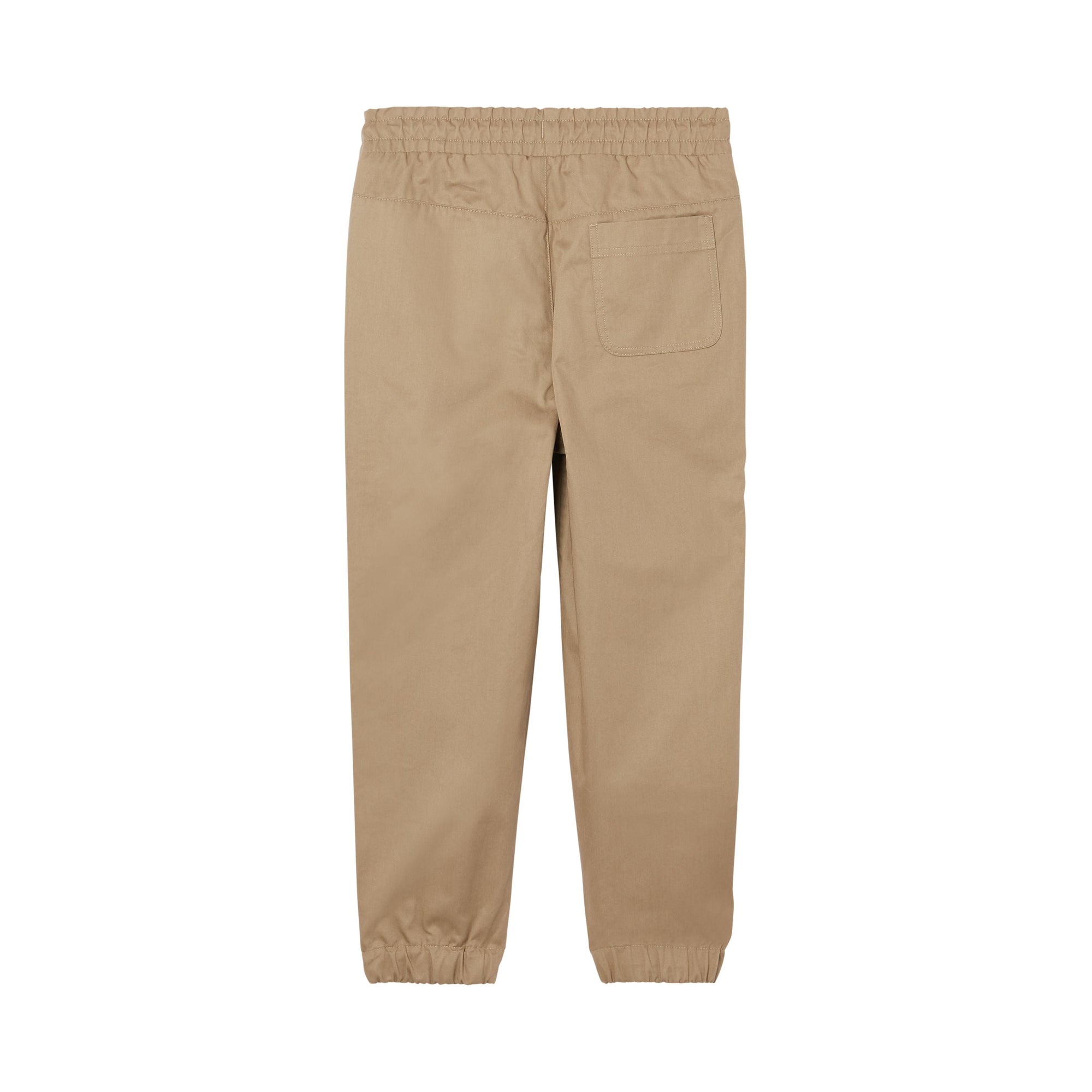 Pantalon de survêtement en sergé de coton avec logo appliqué - Honey