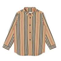 Chemise en popeline de coton à rayures iconiques - Archive Beige