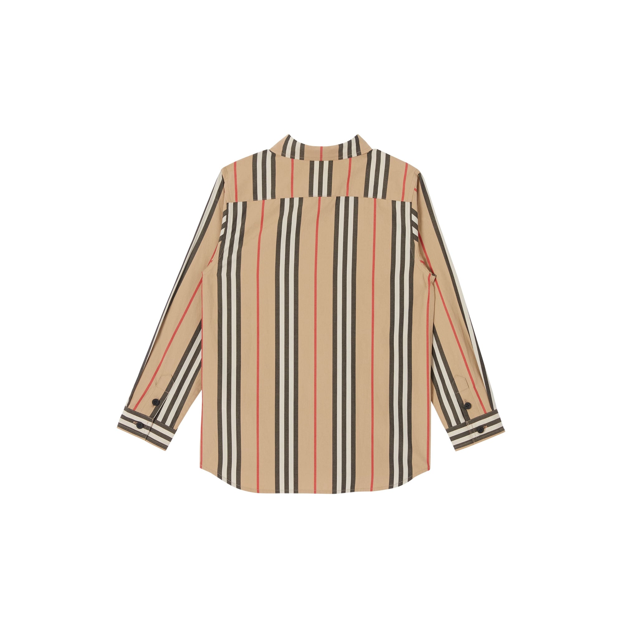Chemise en popeline de coton à rayures iconiques - Archive Beige