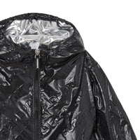 Veste légère à capuche avec logo - Black