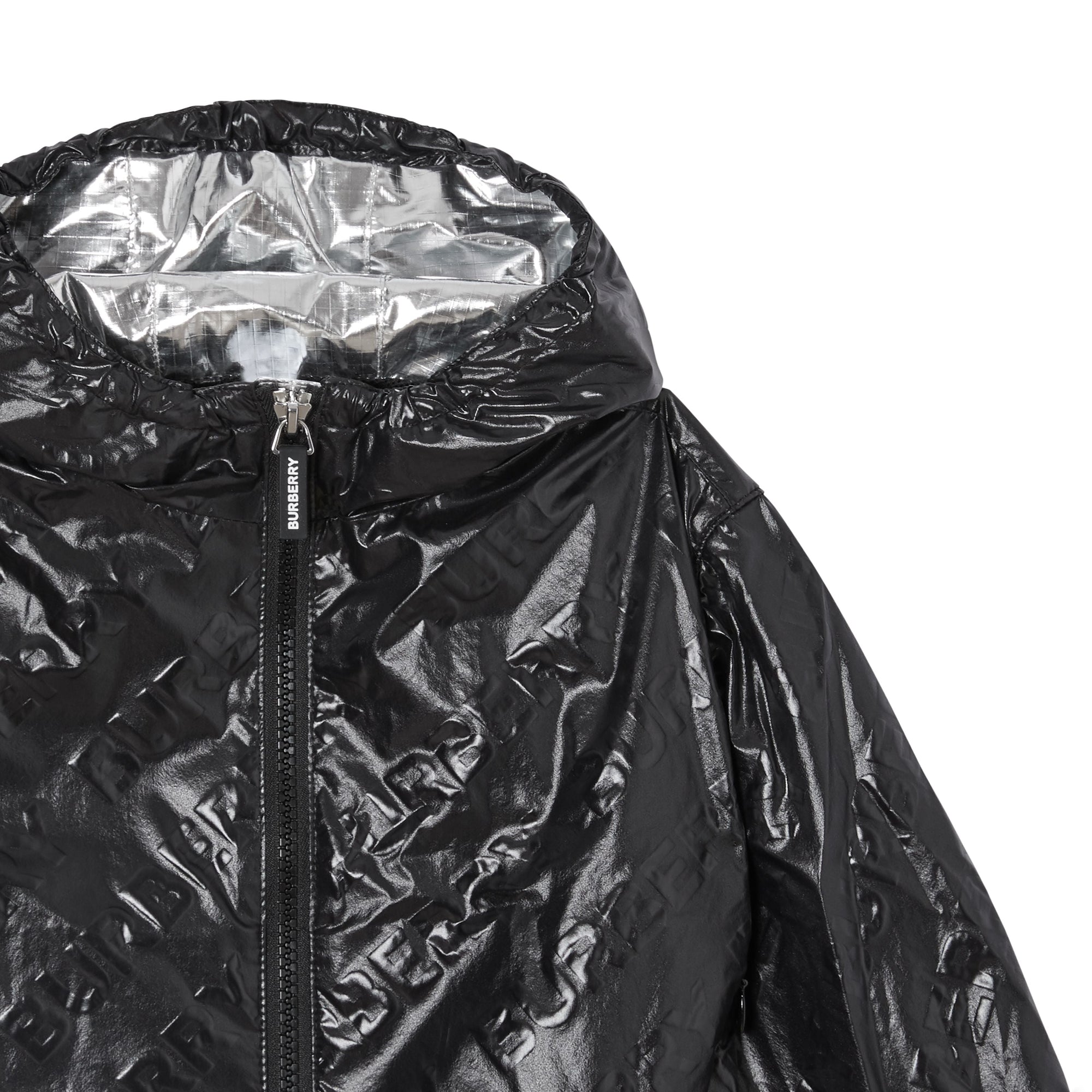 Veste légère à capuche avec logo - Black