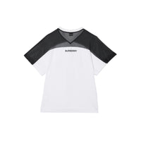 T-shirt en coton Kingdom avec panneau en mesh - Black