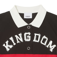 Robe polo en jersey de coton Kingdom - Black