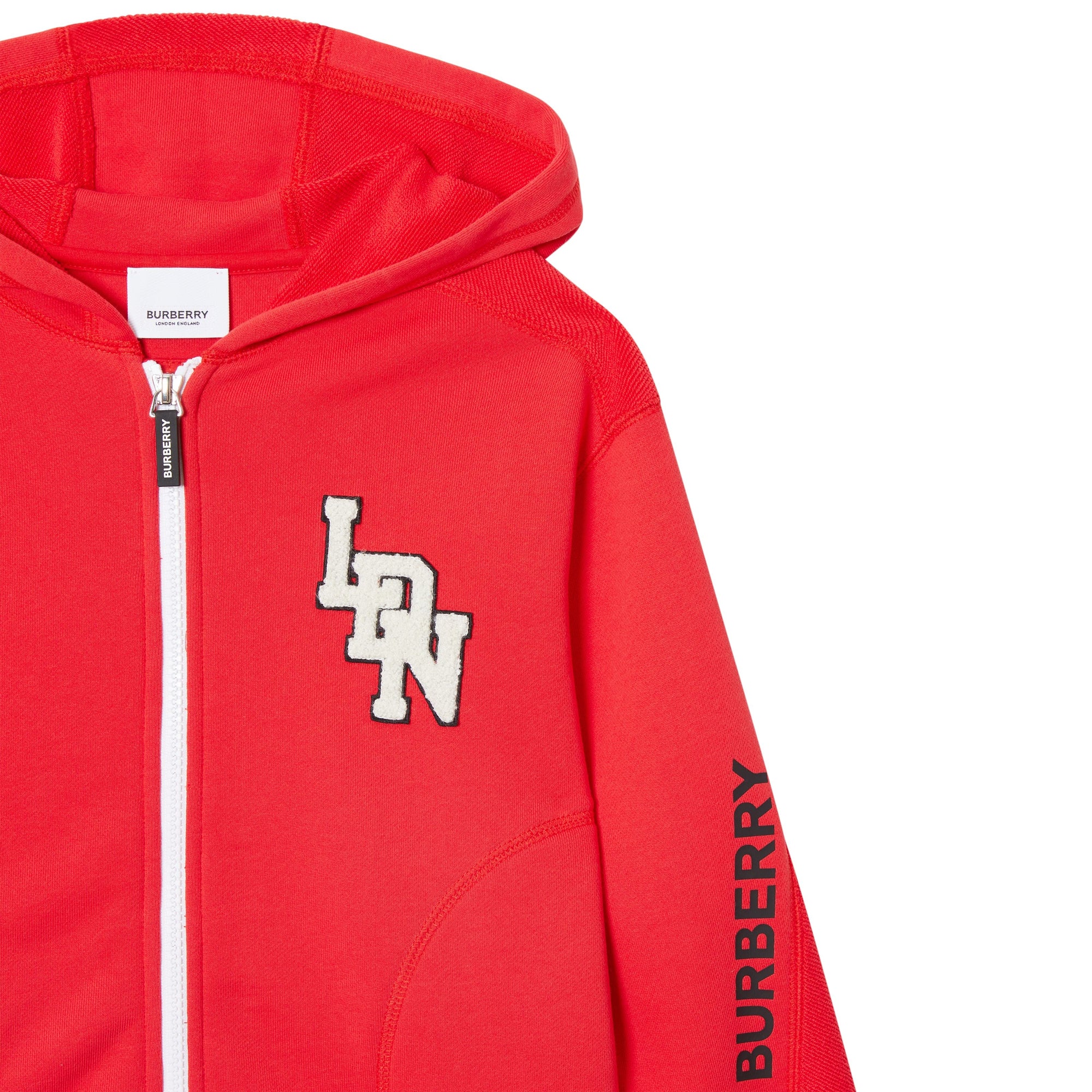 Haut à capuche en coton à logo - Bright Red
