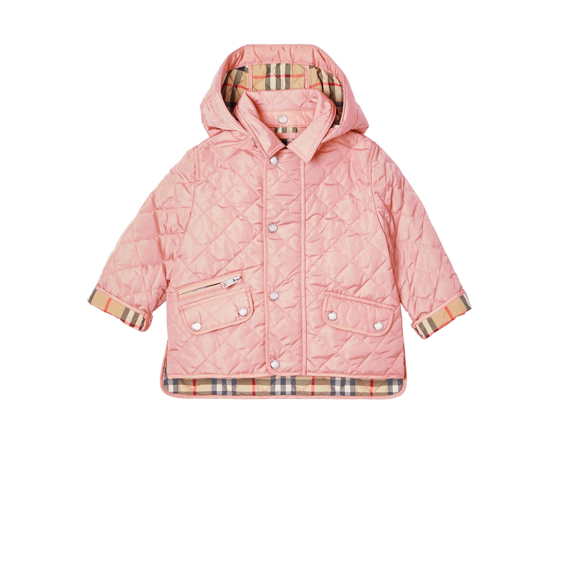 Veste matelassée avec capuche amovible - Dusty Pink
