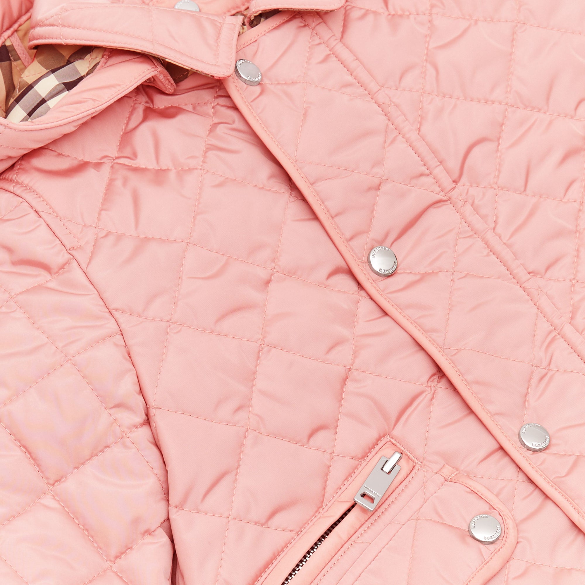 Veste matelassée avec capuche amovible - Dusty Pink