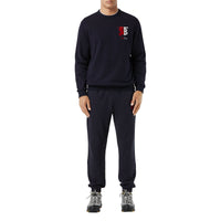 Sweat-shirt en coton avec logo - Navy