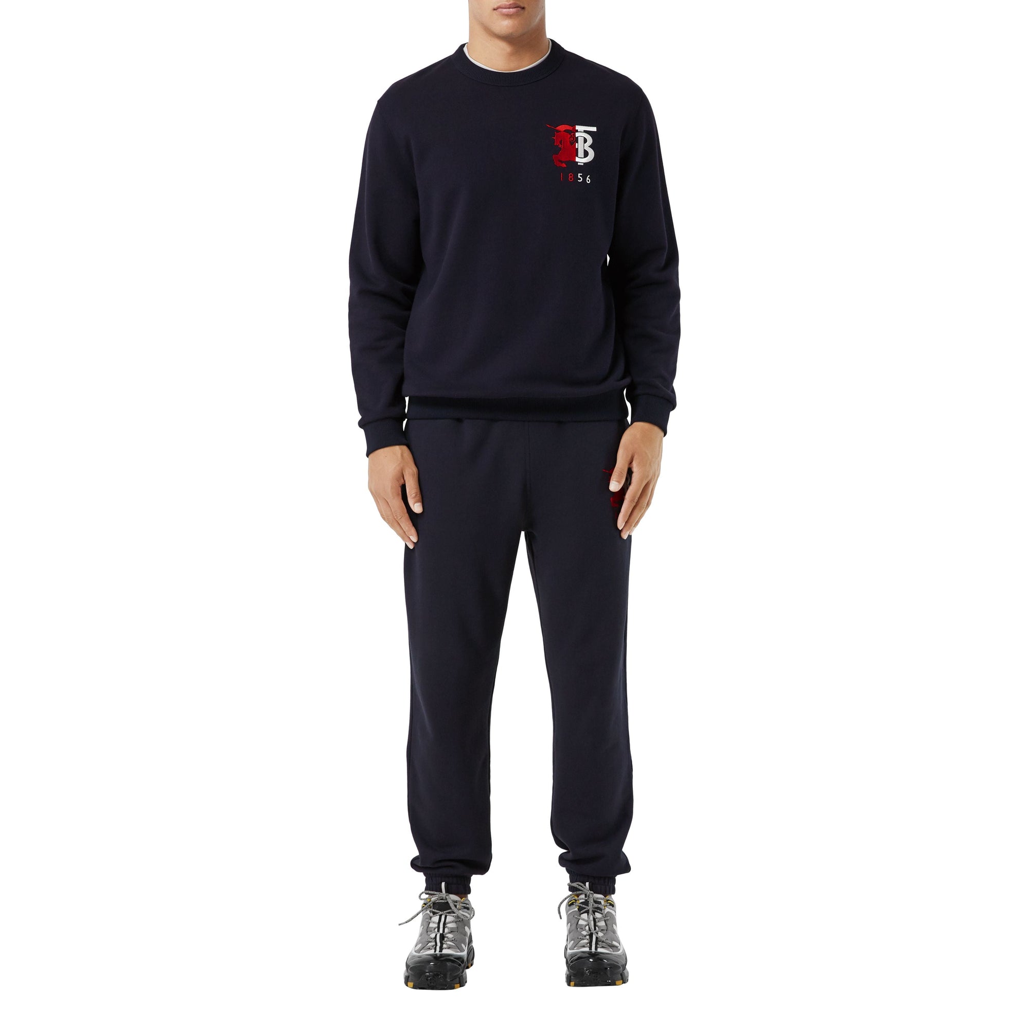 Sweat-shirt en coton avec logo - Navy