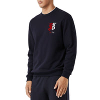 Sweat-shirt en coton avec logo - Navy