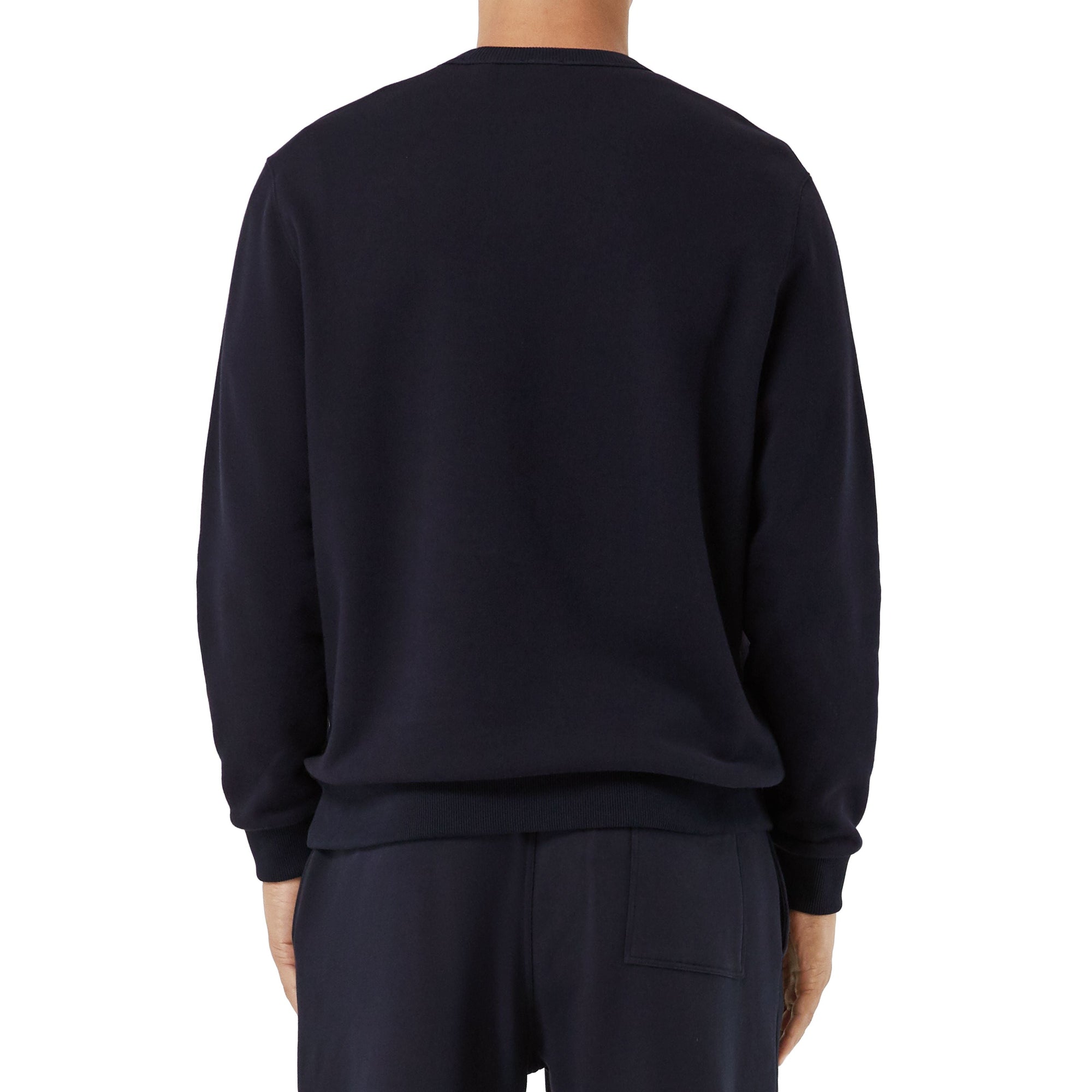 Sweat-shirt en coton avec logo - Navy