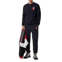 Sweat-shirt en coton avec logo - Navy