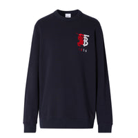 Sweat-shirt en coton avec logo - Navy