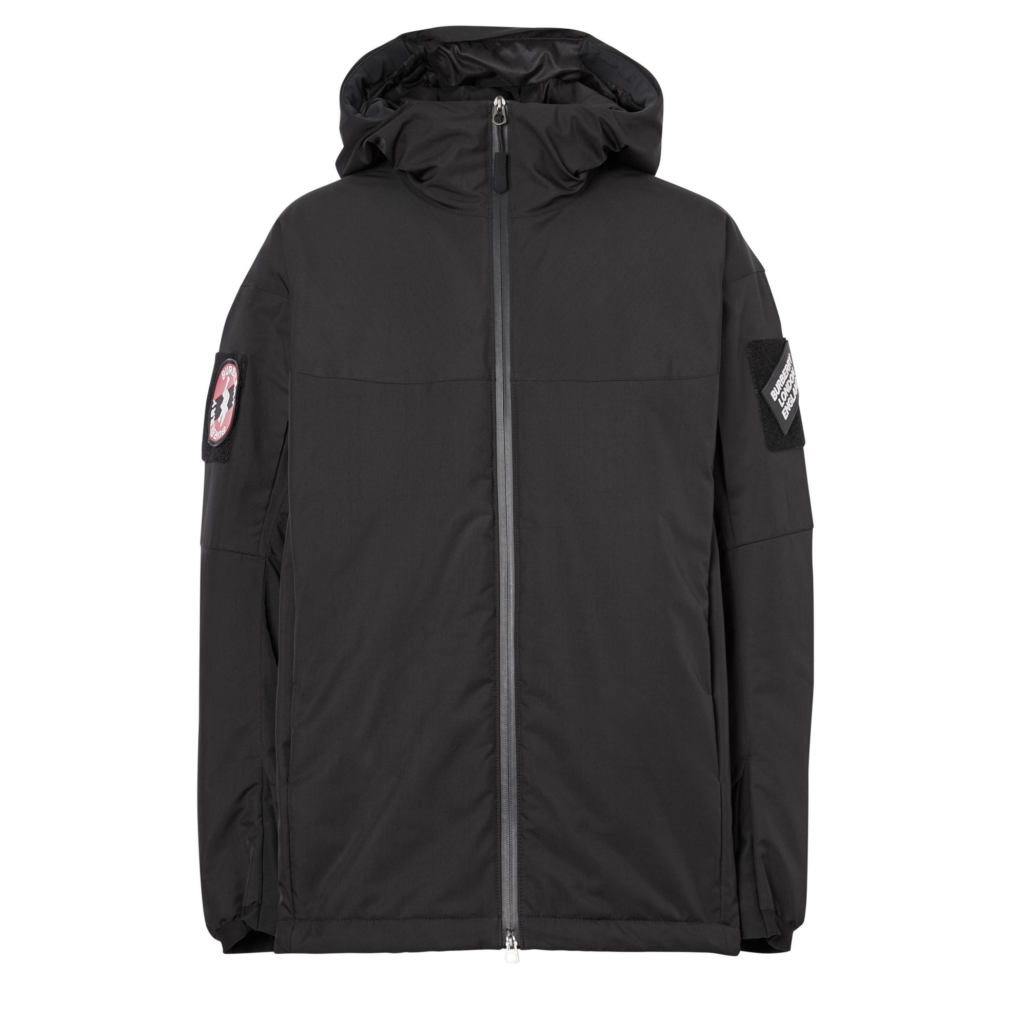 Veste à capuche en polyester recyclé avec logo - Black