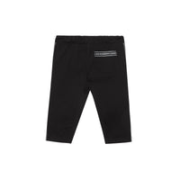 Pantalon chino en coton avec bande à logo - Black