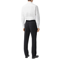 Pantalon de costume classique en laine avec velours - Black