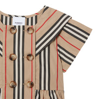 Haut de style marin en popeline de coton à rayures iconiques - Archive Beige