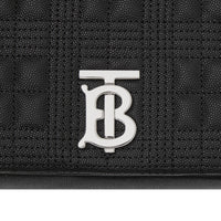 Sac Lola moyen matelassé en cuir grainé - Black
