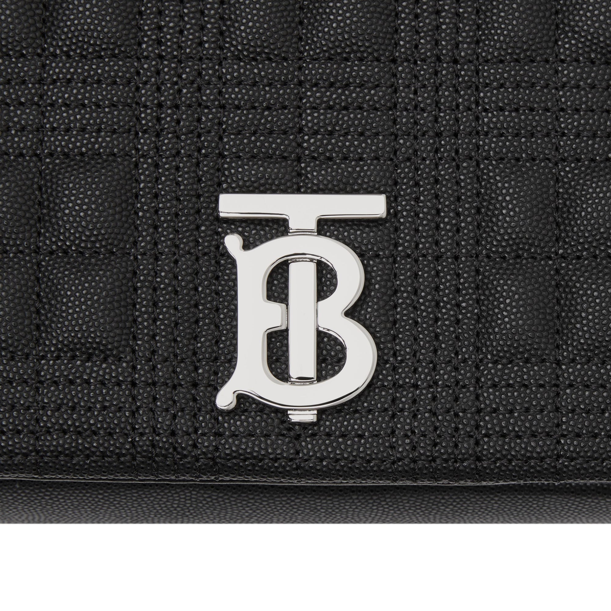 Sac Lola moyen matelassé en cuir grainé - Black