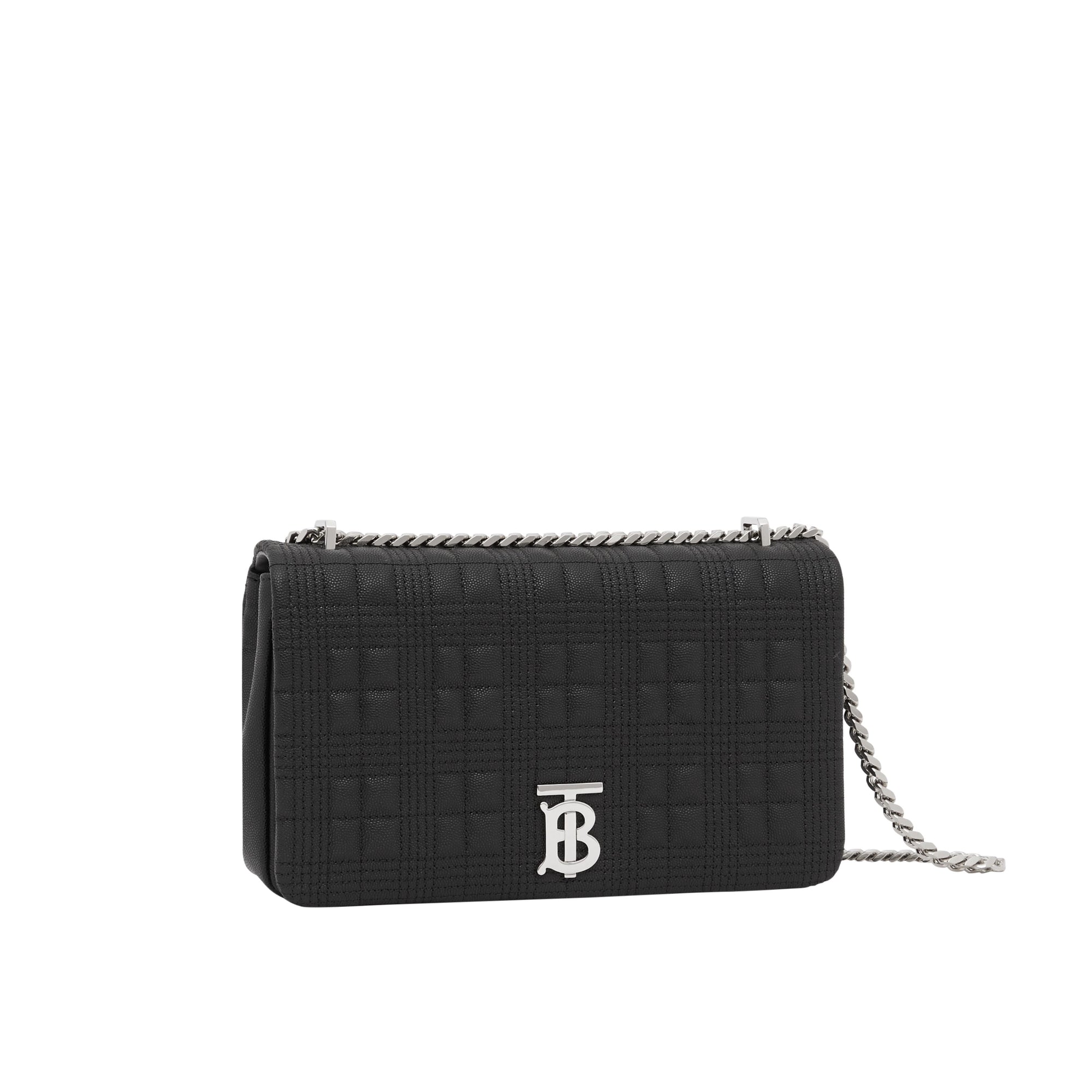 Sac Lola moyen matelassé en cuir grainé - Black