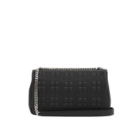 Sac Lola moyen matelassé en cuir grainé - Black