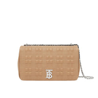 Sac Lola moyen matelassé en cuir grainé - Camel