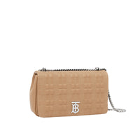 Sac Lola moyen matelassé en cuir grainé - Camel
