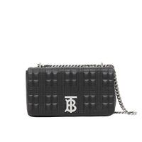 Petit sac Lola matelassé en cuir grainé - Black