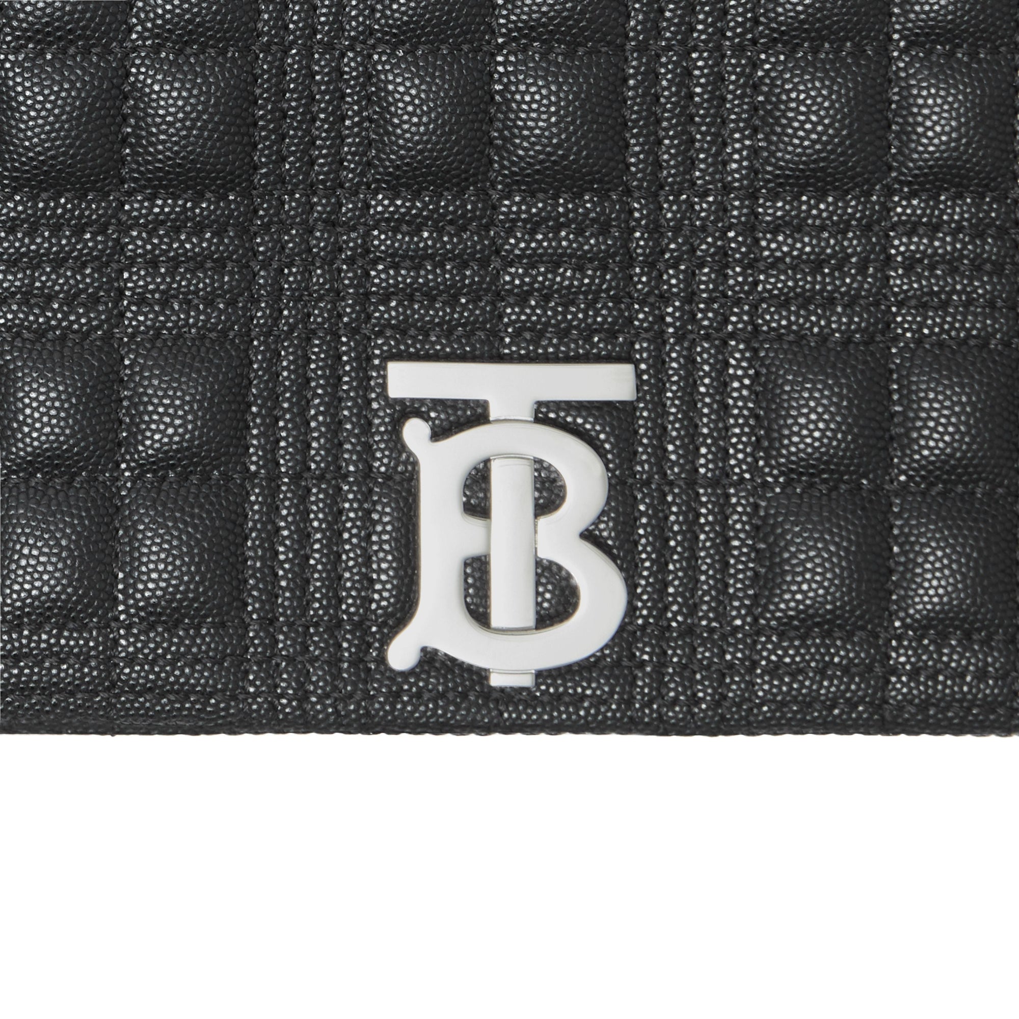 Petit sac Lola matelassé en cuir grainé - Black