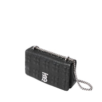 Petit sac Lola matelassé en cuir grainé - Black