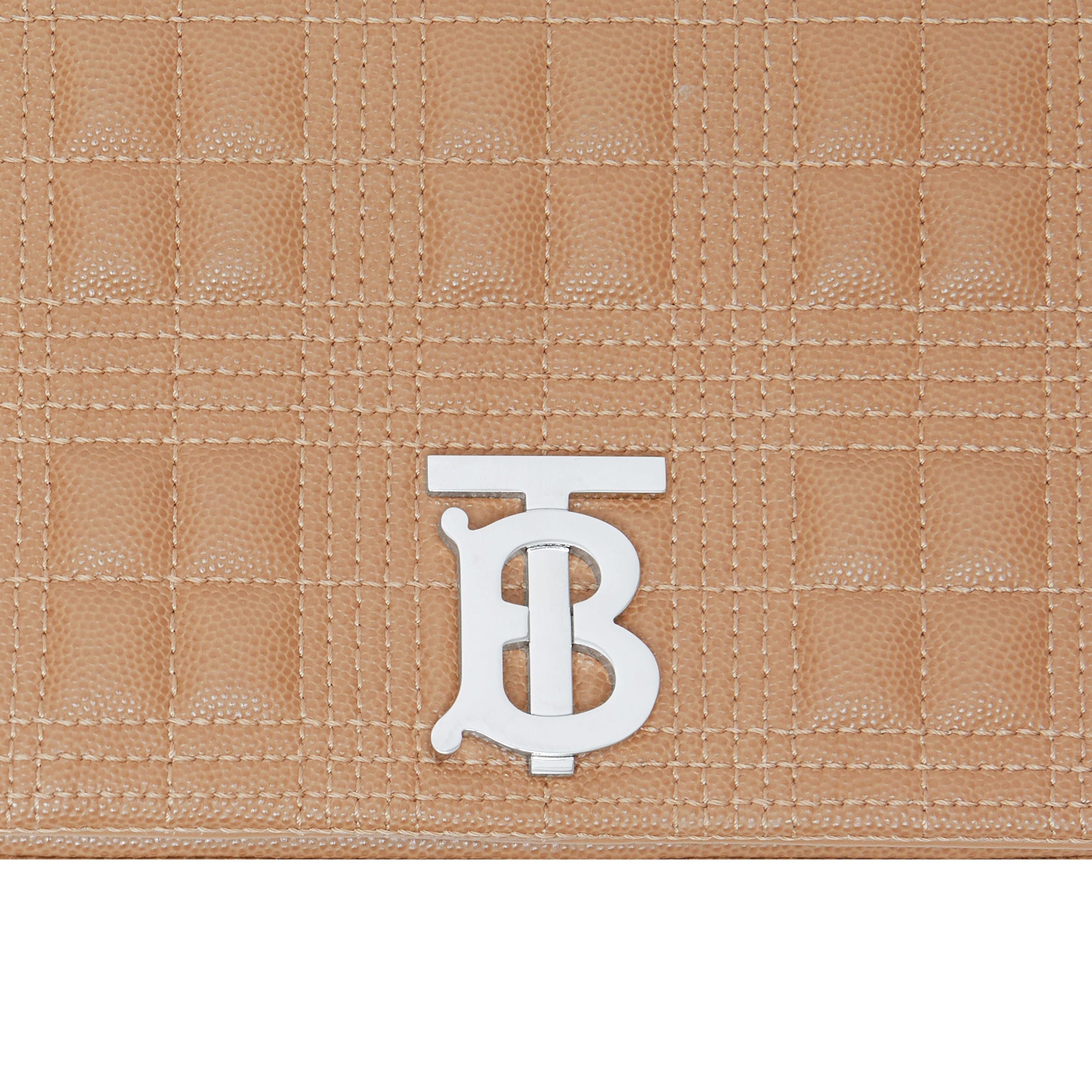 Petit sac Lola matelassé en cuir grainé - Camel