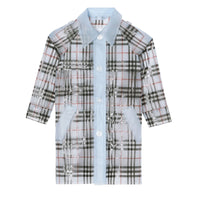 Trench check résistant aux intempéries - Pale Blue