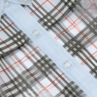 Trench check résistant aux intempéries - Pale Blue