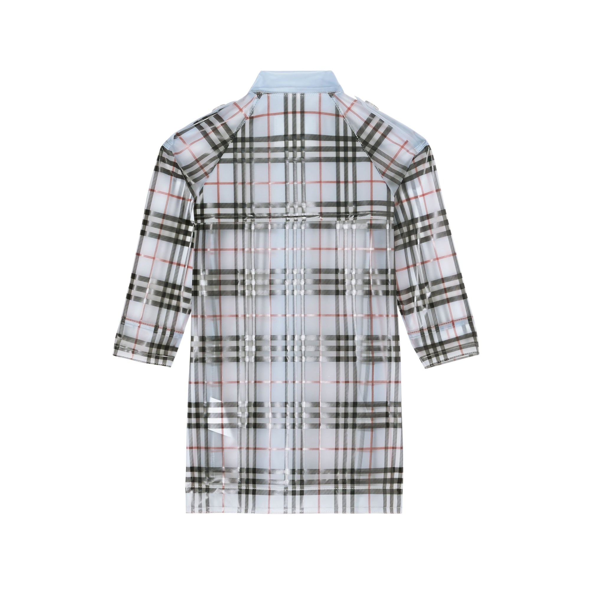 Trench check résistant aux intempéries - Pale Blue