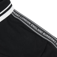 Polo en coton avec bande à logo - Black