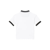 Polo en coton avec Vintage check - White