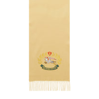 Echarpe classique emblème en cachemire - Jaune Antique