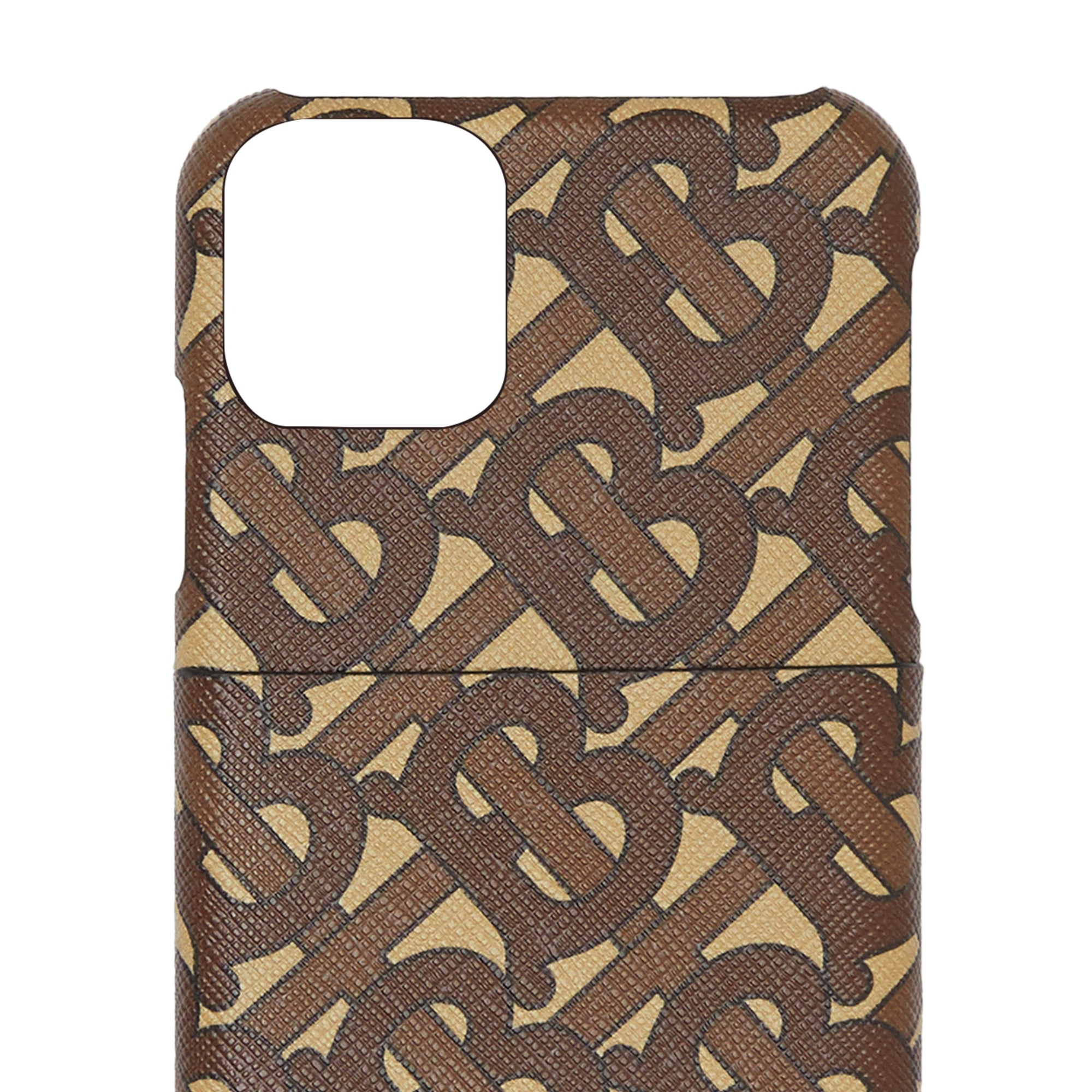 Coque pour iPhone 11 Pro en toile écologique Monogram - Bridle Brown