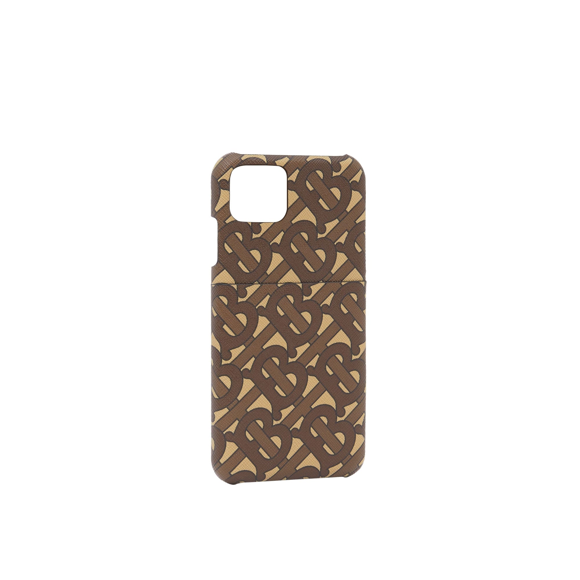 Coque pour iPhone 11 Pro en toile écologique Monogram - Bridle Brown