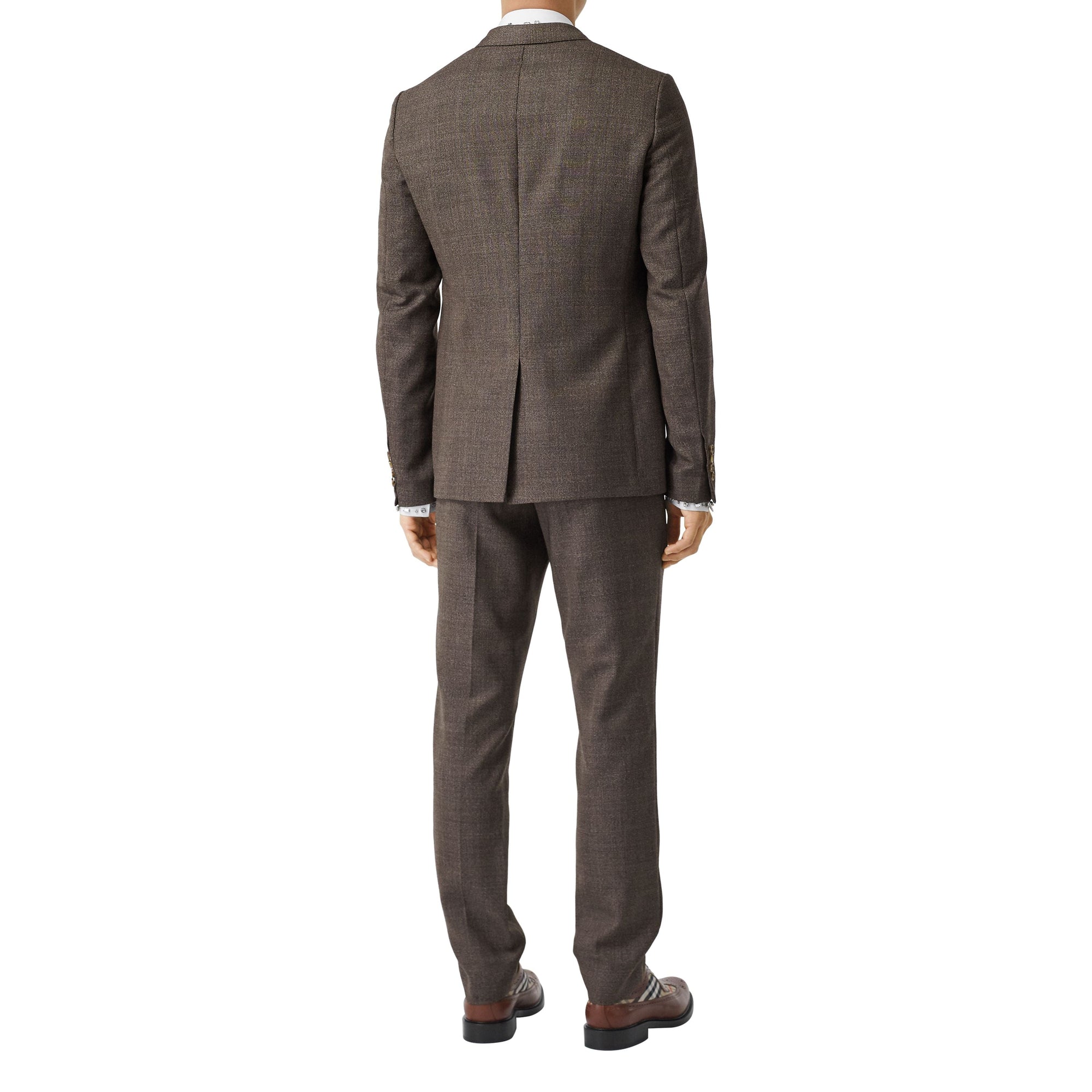 Costume slim en laine - Dark Brown