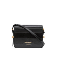 Petit sac Grace en cuir de cerf et cuir velours - Black