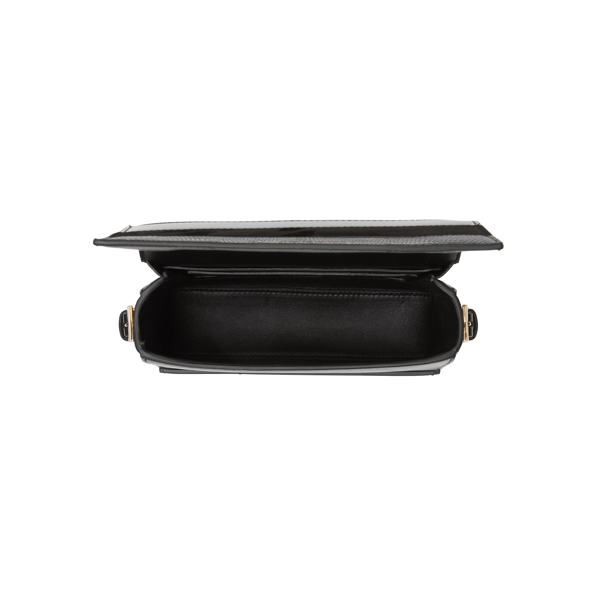 Petit sac Grace en cuir de cerf et cuir velours - Black