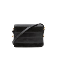 Petit sac Grace en cuir de cerf et cuir velours - Black