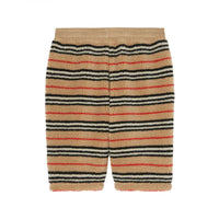 Short à cordon de serrage molletonné à rayures iconiques - Archive Beige