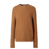 Pull en cachemire à maille torsadée - Maple