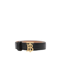 Ceinture en cuir Monogram - Black & Light Gold